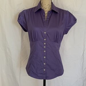 Banana Republic purple blouse, like new, size 12